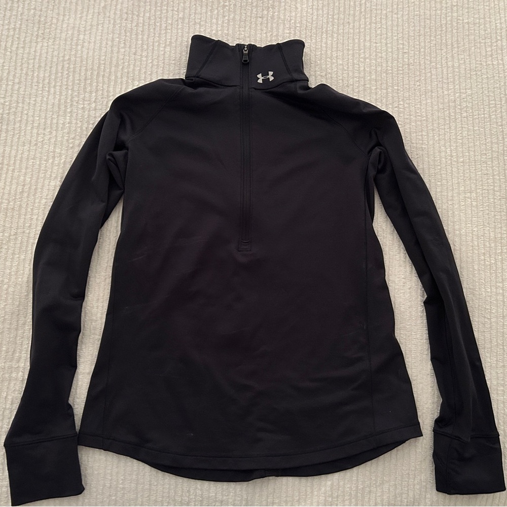 Black Under Armor Athletic Quarterzip